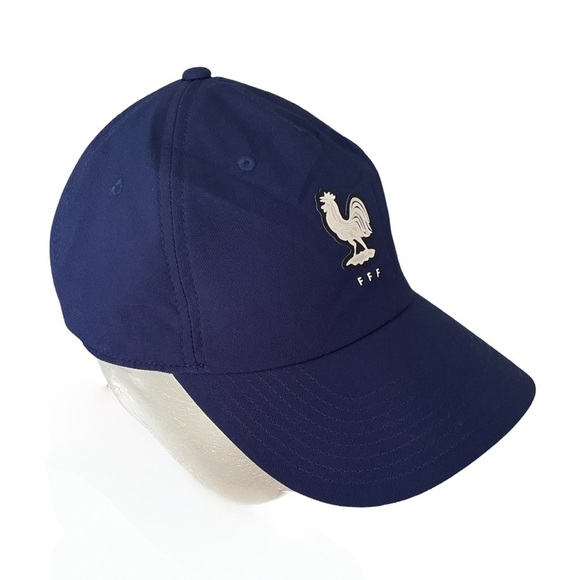 Nike Dri-Fit France Football Federation Club Cap Navy and White - Picture 1 of 9